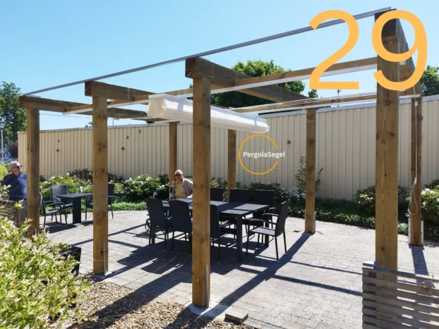 Pergolamarkis vid uteplats i Ängelholm – Projekt nr 29