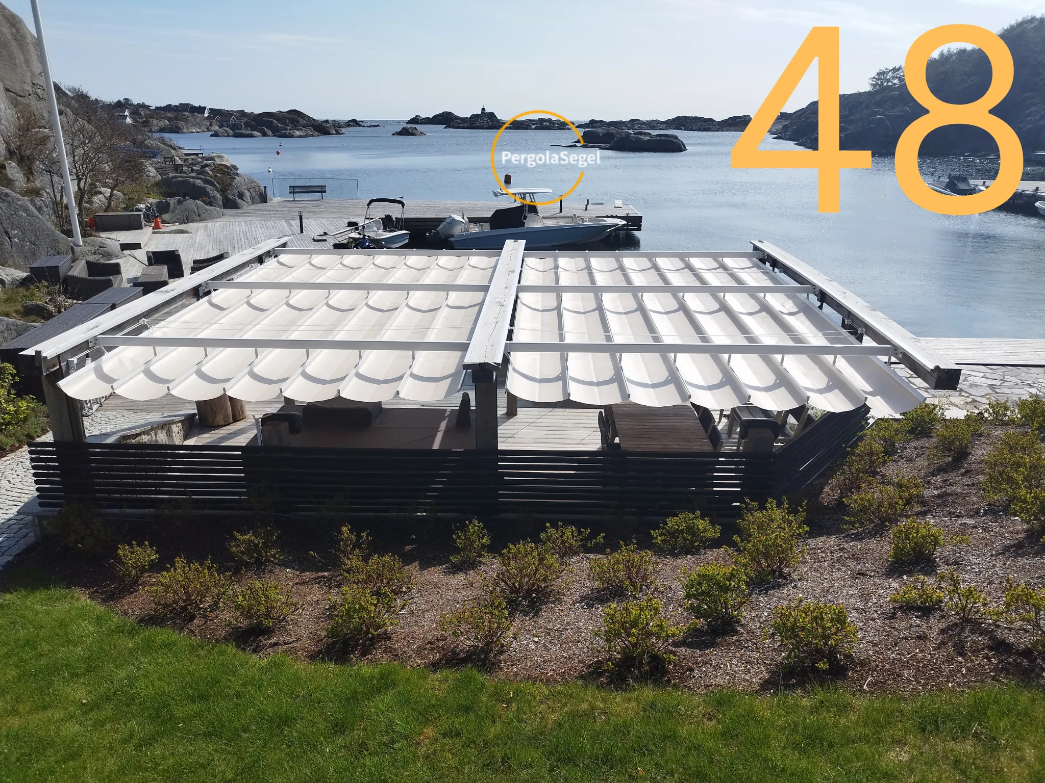 Pergolamarkis vid uteplats i Norge – Projekt nr 48
