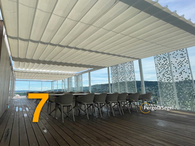 Pergolamarkise på tagterrasse, Lilleström - Projekt nr. 7