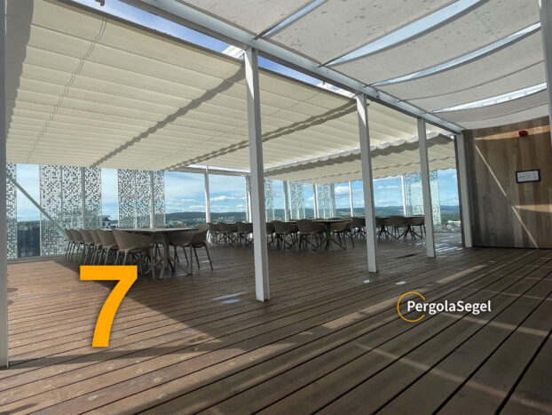 Pergolamarkise på tagterrasse, Lilleström - Projekt nr. 7